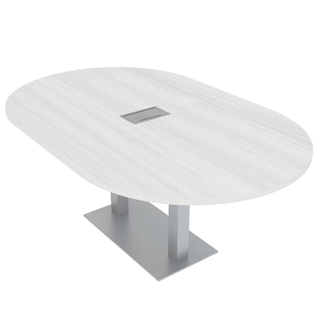 Skutchi Designs 45.25 in W, 71.5 in L, 29 in H, Engineered Wood Top, White HAR-RAC-46X72-DOU-ELEC-WHITECYPRESS